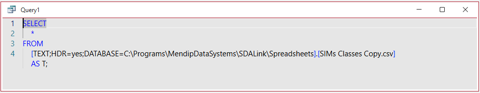 External Text Query