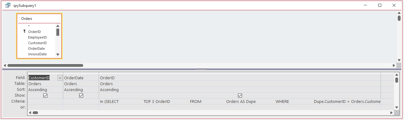 Subquery Where Clause Spacing Issue