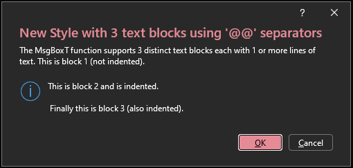 New Style Message - Dark Theme 1