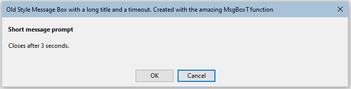 Default With Timeout