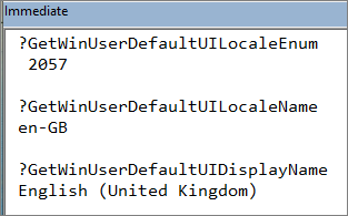 Example Output - Windows