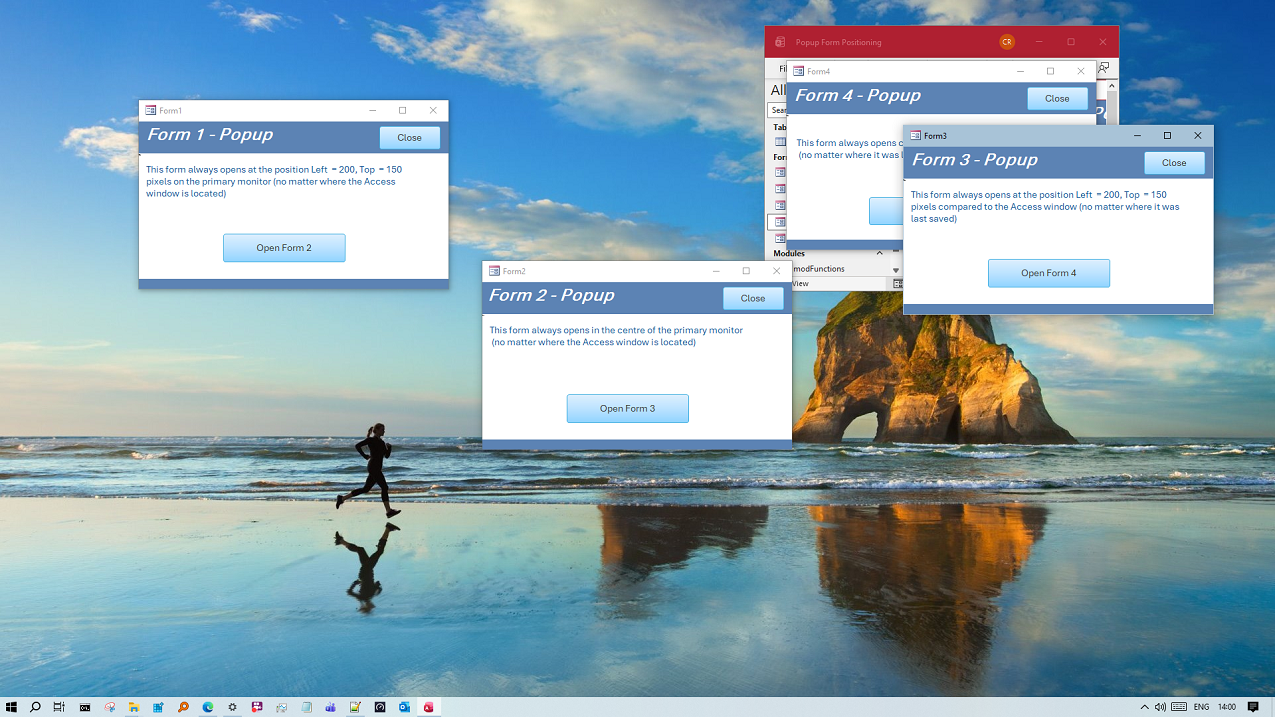 Single Monitor Setup - Small Access window