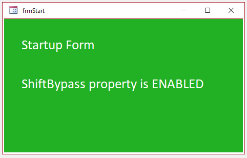 Shift Bypass Enabled