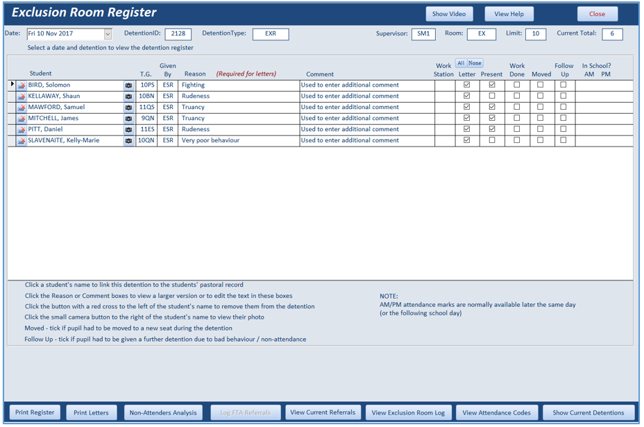 ExclusionRoomRegister