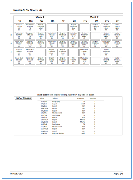 RoomTimetable