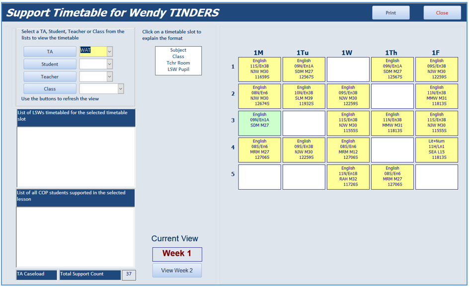 TASupportTimetable
