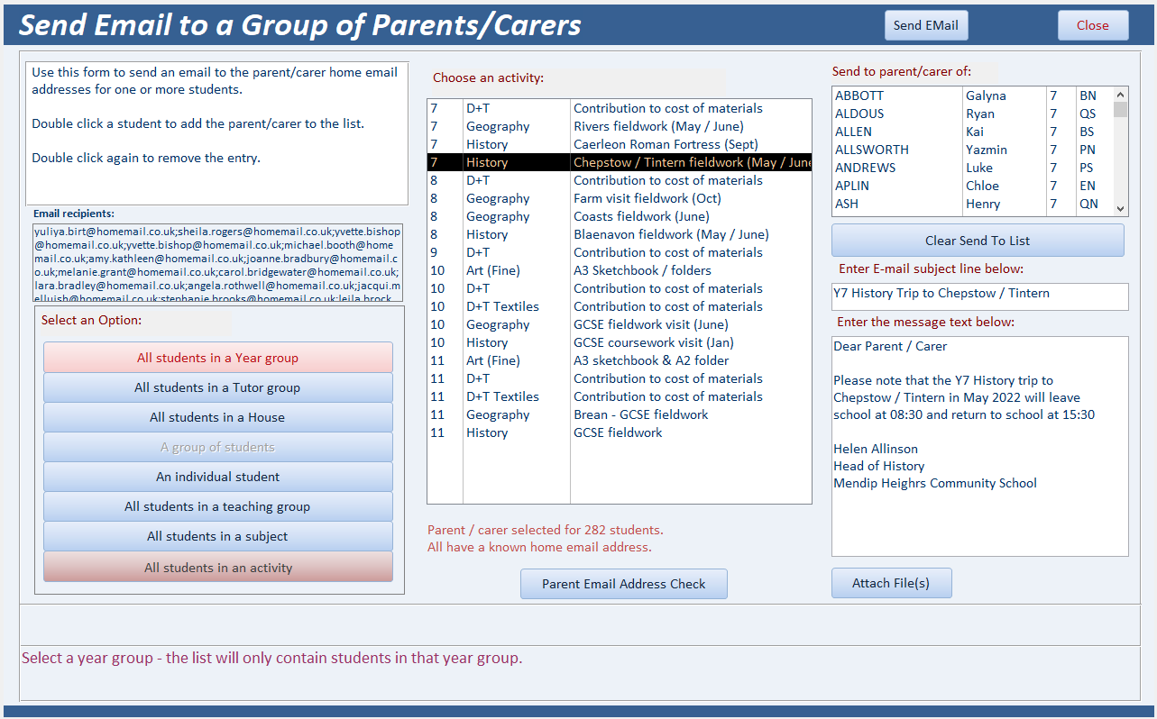 EmailParents