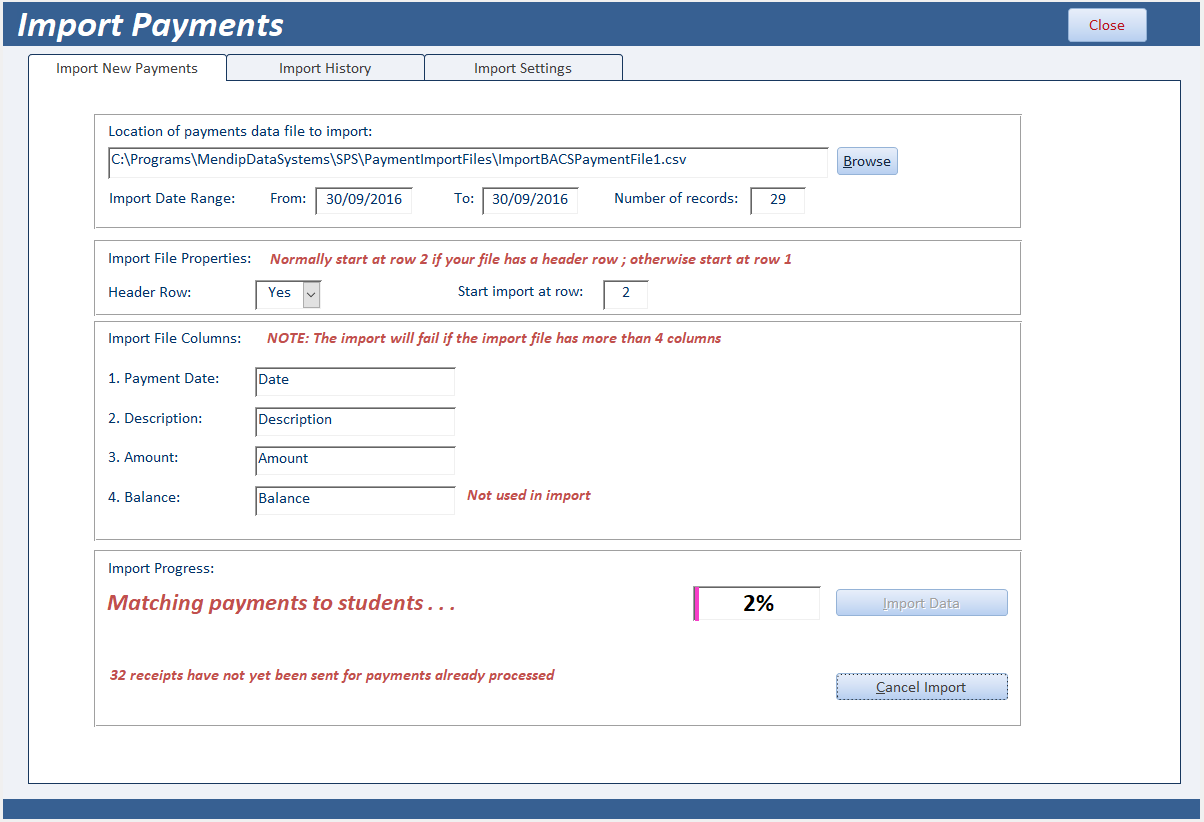 ImportPayments