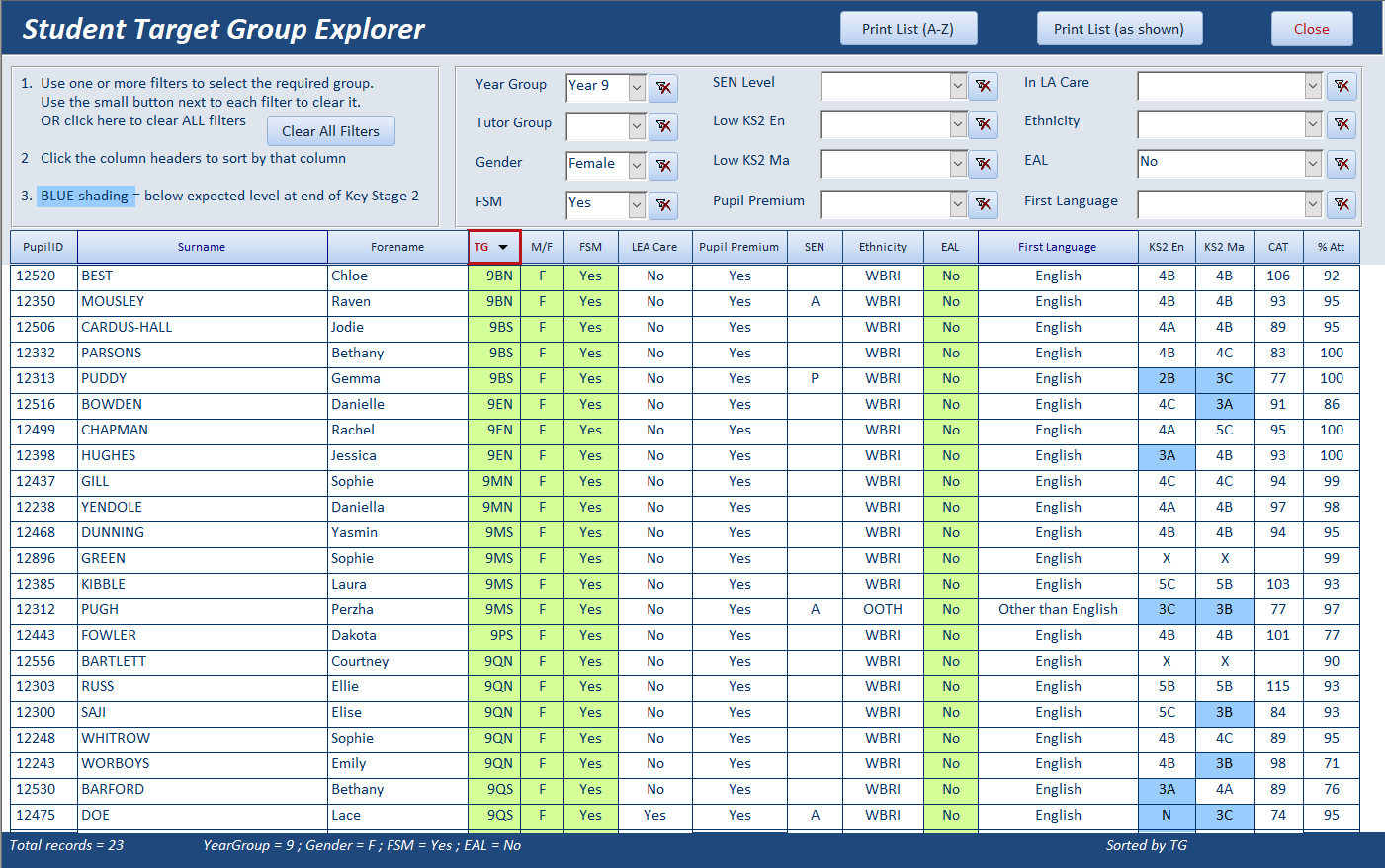 Student Explorer