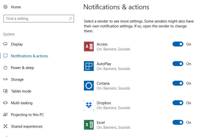 Notifications