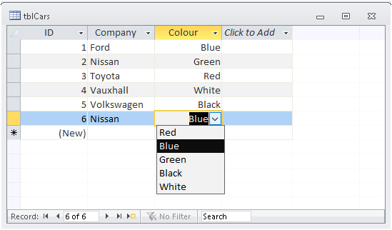TablelookupsData
