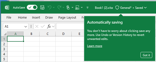Excel - Auto Save