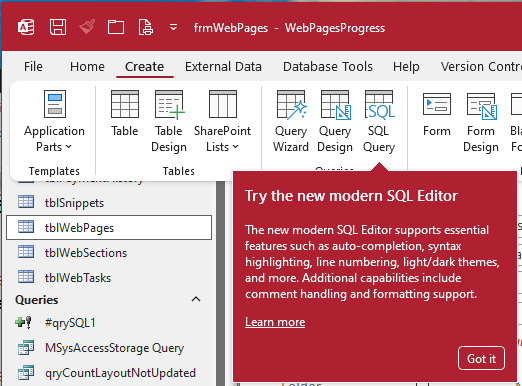 Access - Modern SQL Editor