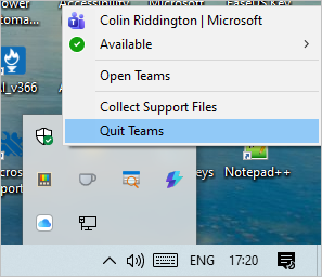Quit Teams