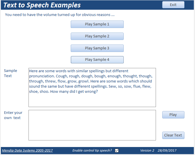 Text2Speech4