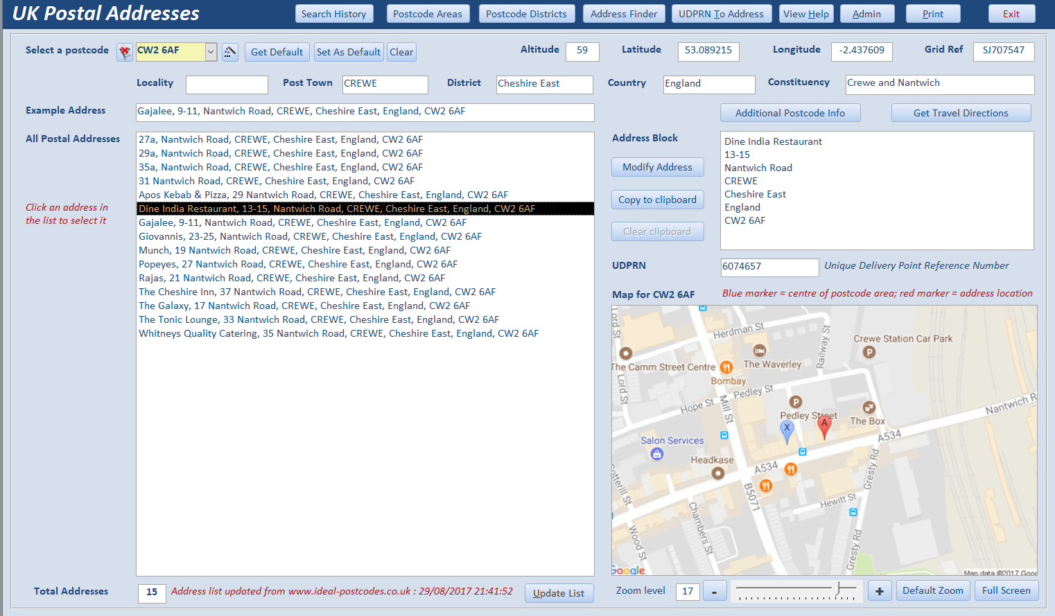 AddressFinder