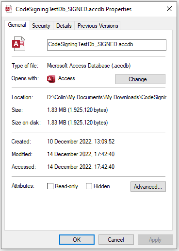 SignedNoMOTW