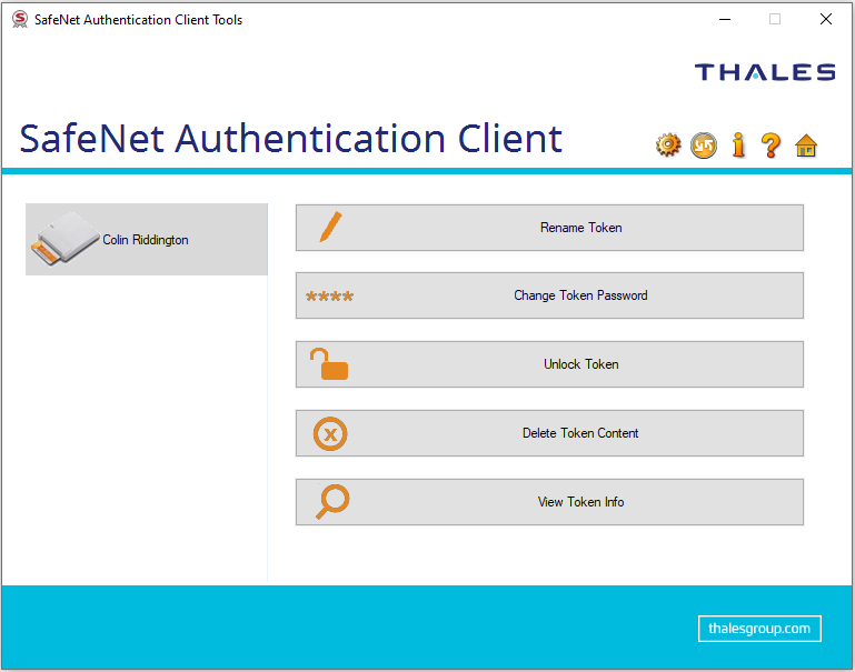 SafeNet Authentication Client