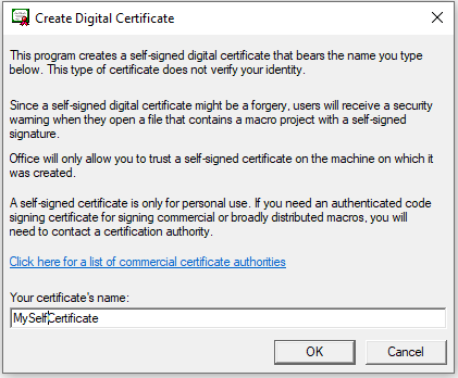 SelfCert